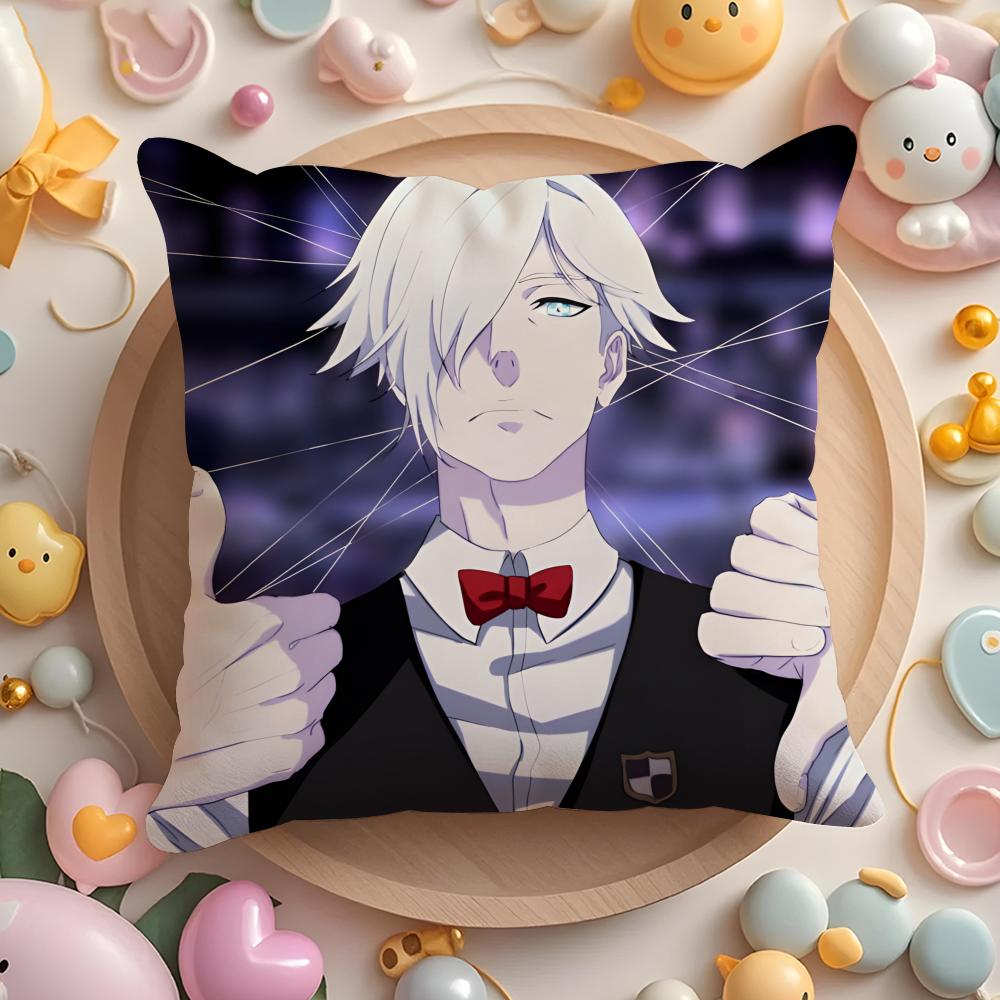 Death Anime P-Parade Cushion Cover Home & Car Multi-Scene Pillow Cover - Reversible, Soft & Durable for Daily Use