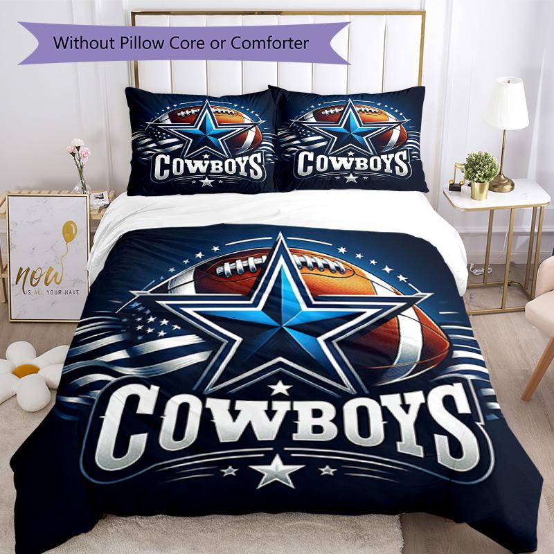Dallas Bedding Set Breathable Duvet Cover with Pillowcases Decorative Bed Linen for Bedroom Home Decoration Birthday Gift
