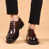 Luxury Genuine Leather Mens Business Dress Shoes Black Lace-Up Oxfords Office Wedding Party Formal Shoes for Men