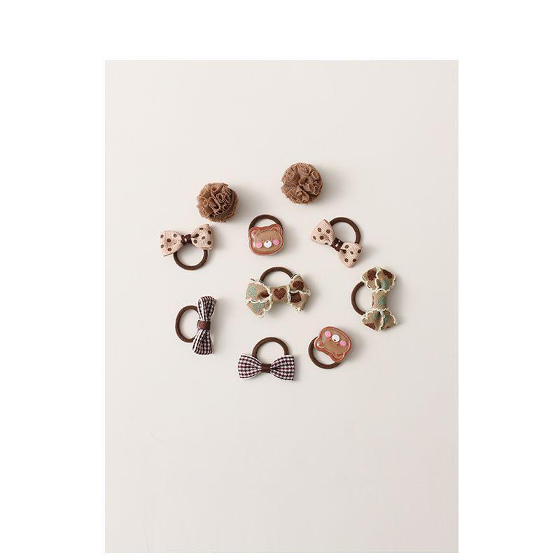 Polka Dot Puppy Hair Ties: Maltese, Yorkie, and Small Dog Bows with Rubber Bands