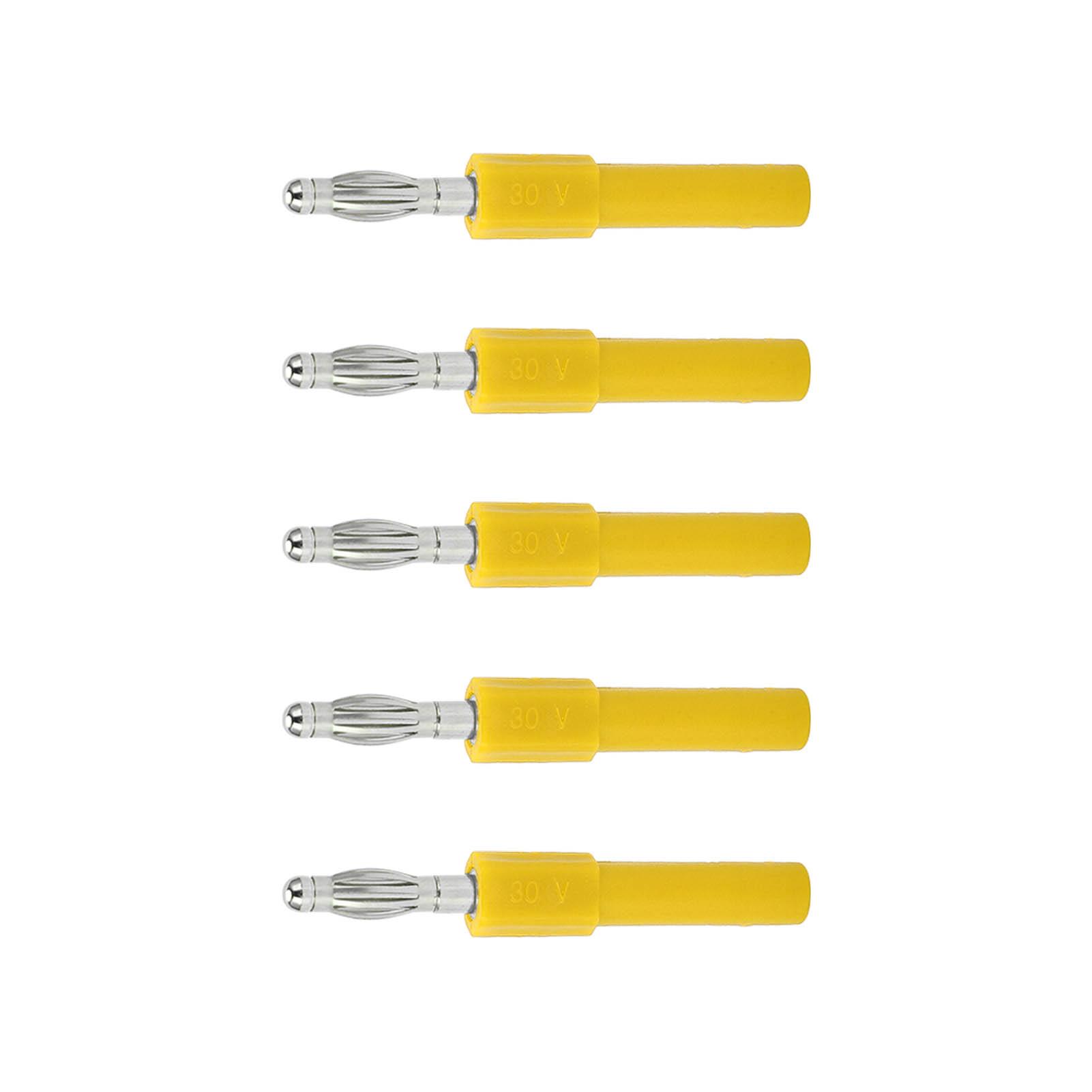 

5 шт. 4 мм адаптер для бананового штекера, прочное соединение, хорошая проводимость, преобразование 4 мм в 2 мм, банан