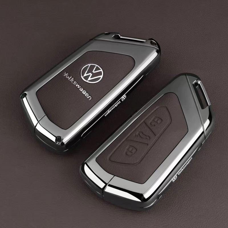 Key Case for Volkswagen: Fits Teramont, Bora, Golf, Sagitar L, Tayron, Magotan, T-Roc, and T-Cross Models
