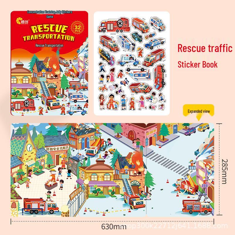 Магнитные Бусины и Желейные Наклейки для Малышей - Тихий Книжка-Пазл - Игрушка для Раннего Развития