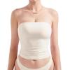 European & American Style Double-Layer Bandeau Top - Sexy Slim Short Vest for Women