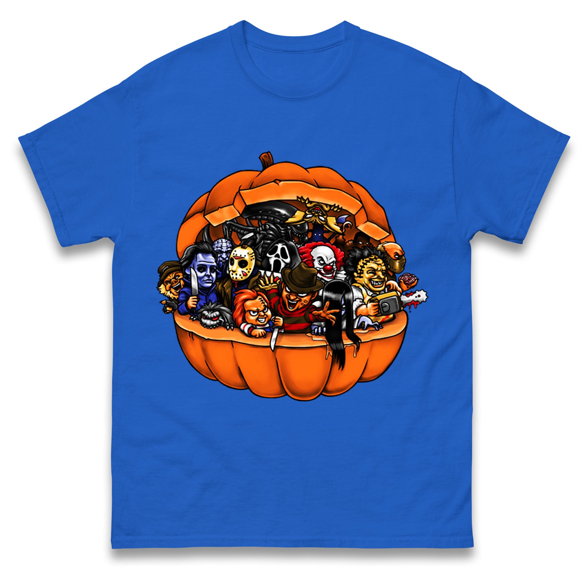 

Super Villains Horror Friends Halloween Mens T Shirt Womens Tops Teess M