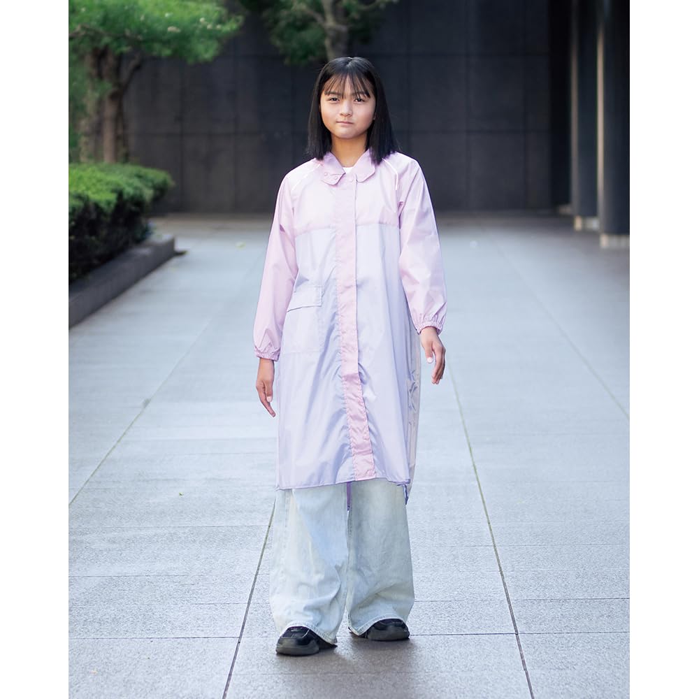 Skater RACOBY1 Suitable for heights Length Width Width at hem Raincoat, Purple. Size 135-150cm, 99cm, 52cm, 58cm.