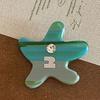 Girl Hairpin Acetic Acid Starfish Shape Hair Clip Stable Anti-Slip Design Side Bang Hair Pin Lightweight Hair Accessory