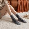 Leopard Print Thick Winter Socks Mid-tube Length Women's Cotton Socks  Christmas Gift
