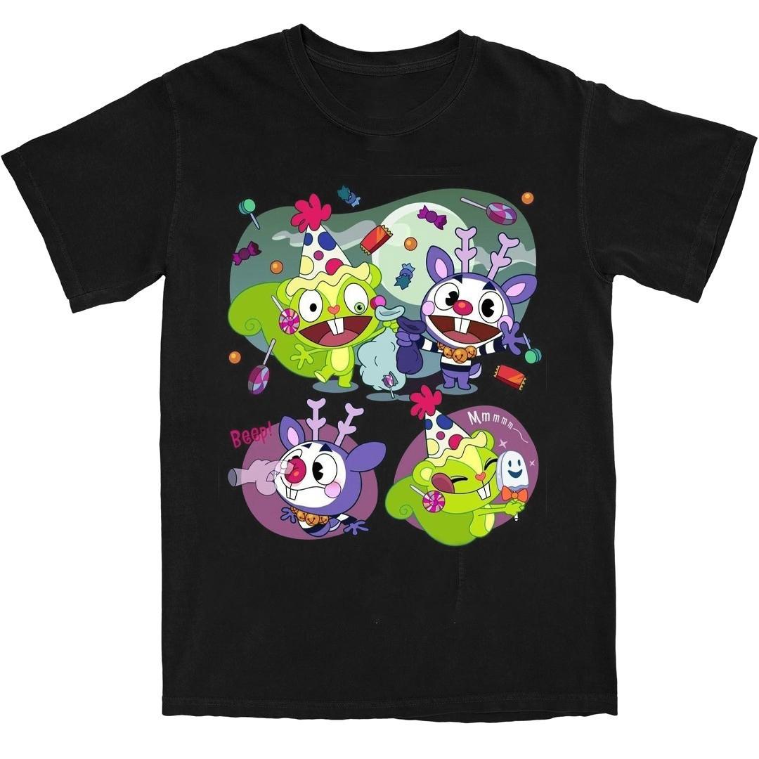 Happy Tree Friend Happy Halloween Funny Unisex T Shirt S-5XL S разноцветный