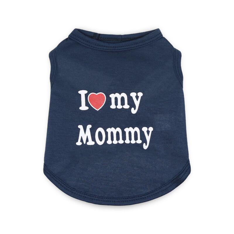 Pet Clothing: Daddy & Mommy Vest for Small Dogs - Spring, Summer, Autumn Styles.