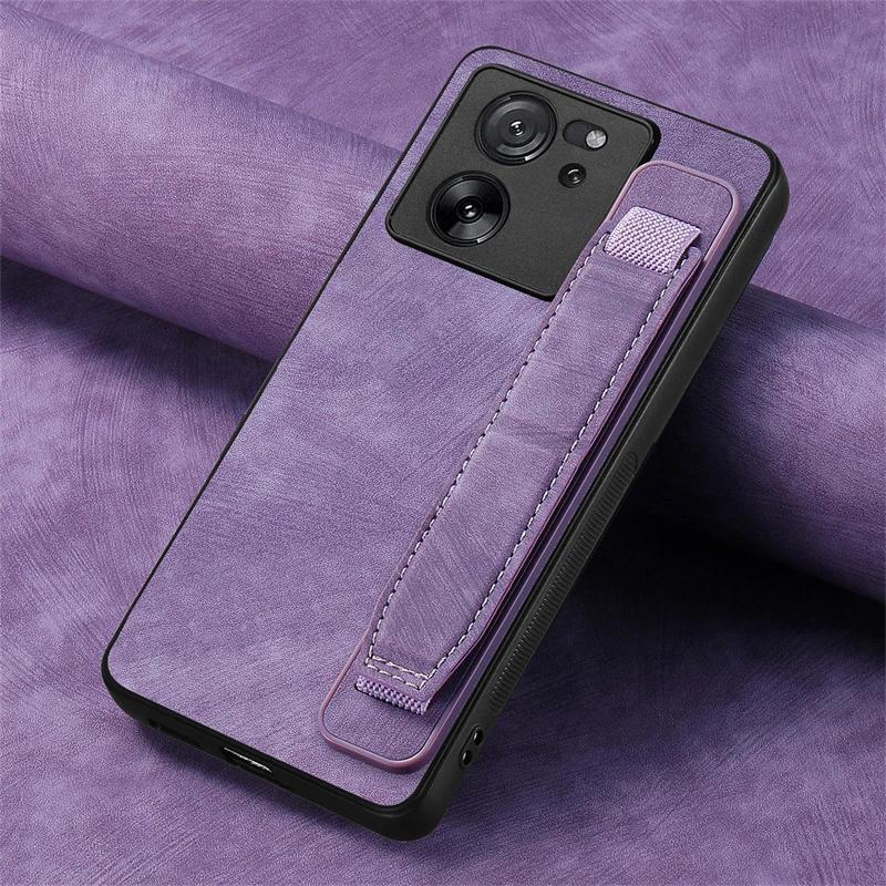 Leather Case For Xiaomi 15T 14T 13T 12X 11T 13 12 Mi 11 Lite 5G NE 10T Pro 11i Wrist Strap Holder Silicone Case Back Cover Funda