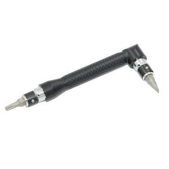 Dual-Head L-Shape Hex Bit Wrench & Right-Angle Air Screwdriver Extension