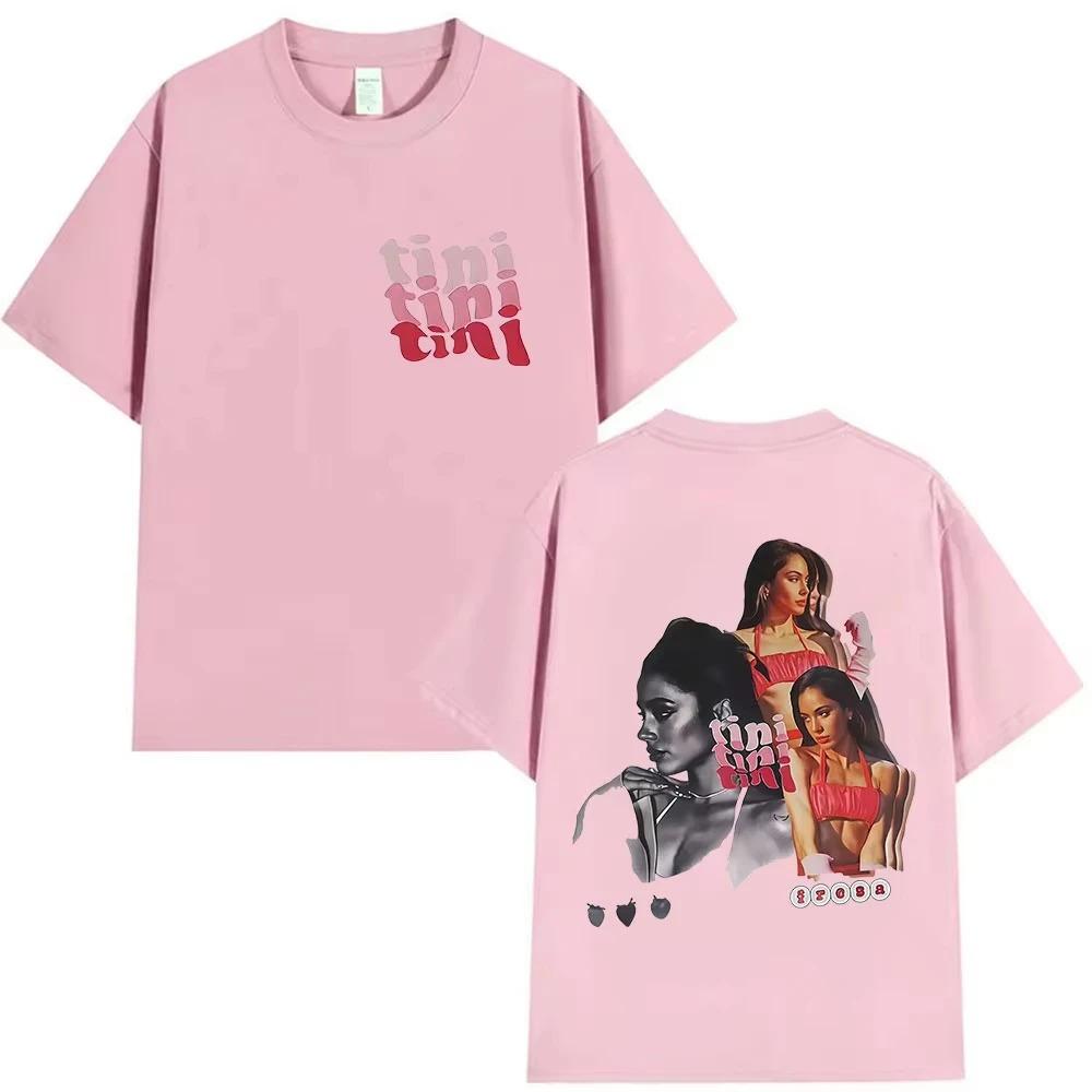 Fashion Summer Shirts Singer TINI STOESSEL Futtura Tour 2026 Album Merch Tshirts Mens Women Pop Music Short Sleeve Tshirts