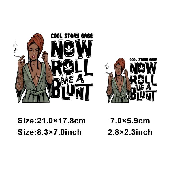 

Крутая девушка курит травку нашивки для одежды термотрансферные термонаклейки сделай сам футболка приутюживание для женских курток крутая аппликация