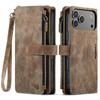 For IPhone 18 Pro Max 18 Pro Case Zipper Wallet PU Leather Flip Cover Wristlet Strap Card Holder Slot Shockproof for Women Men