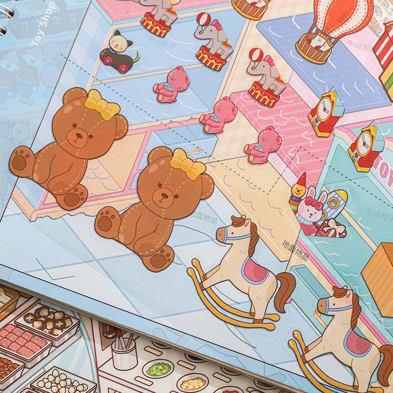 25 Sheets Per Pack Shelf Organizer Series Miniature Scene Creation Stickers Three-dimensional Fun DIY Stickers