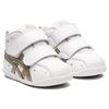 [Sukusuku] First Shoes, First to Second Baby Mid-Cut, White/Champagne Gold 223, 12.0 cm
