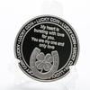Heart shaped love silver plated commemorative coin, collectible coin, relief, lucky coin, heart matching, commemorative medal
