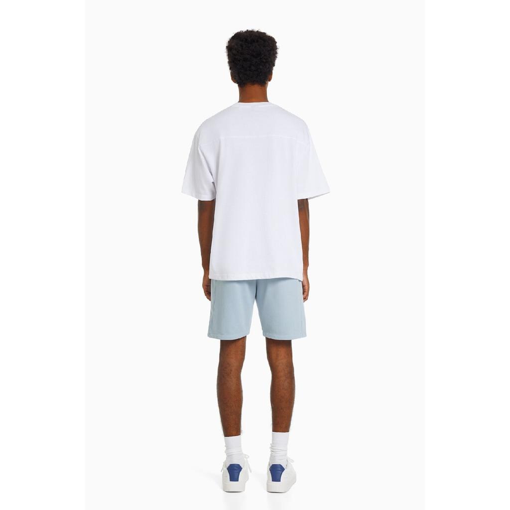 Basic Cotton Bermuda Shorts