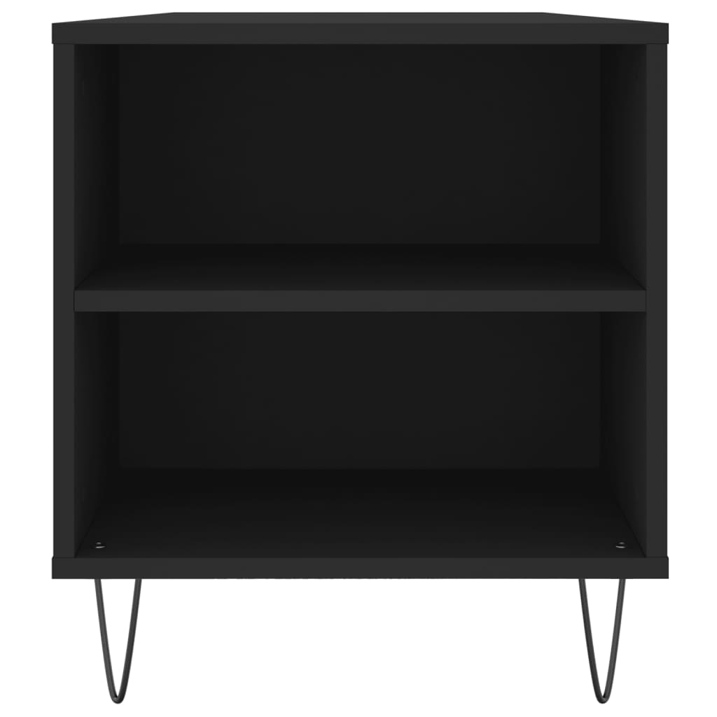 Coffee Table, Black, 102x44.5x50 Cm, Wood-based Material