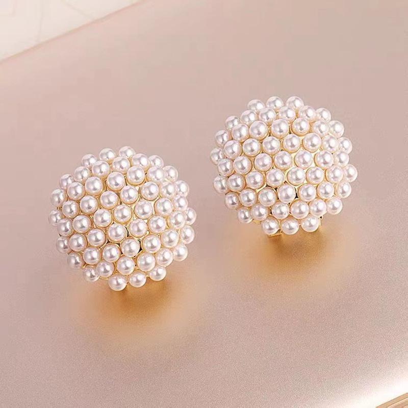 High-Grade S925 Silver Pearl Ear Clip Earrings for Women - 2023 Japanese & Korean Trend