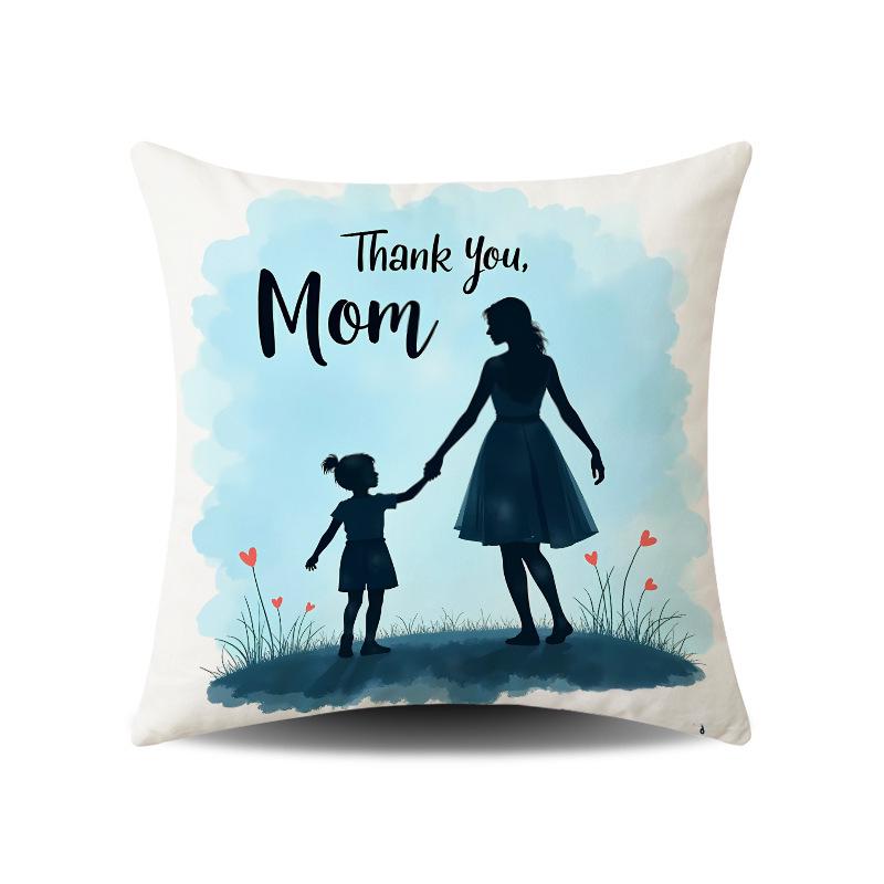 Mother's Day Festive Atmosphere Cushion Covers for Home and Sofa Decor