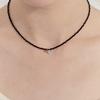 NUOY [Silver 925] Silver Cubic Heart Necklace