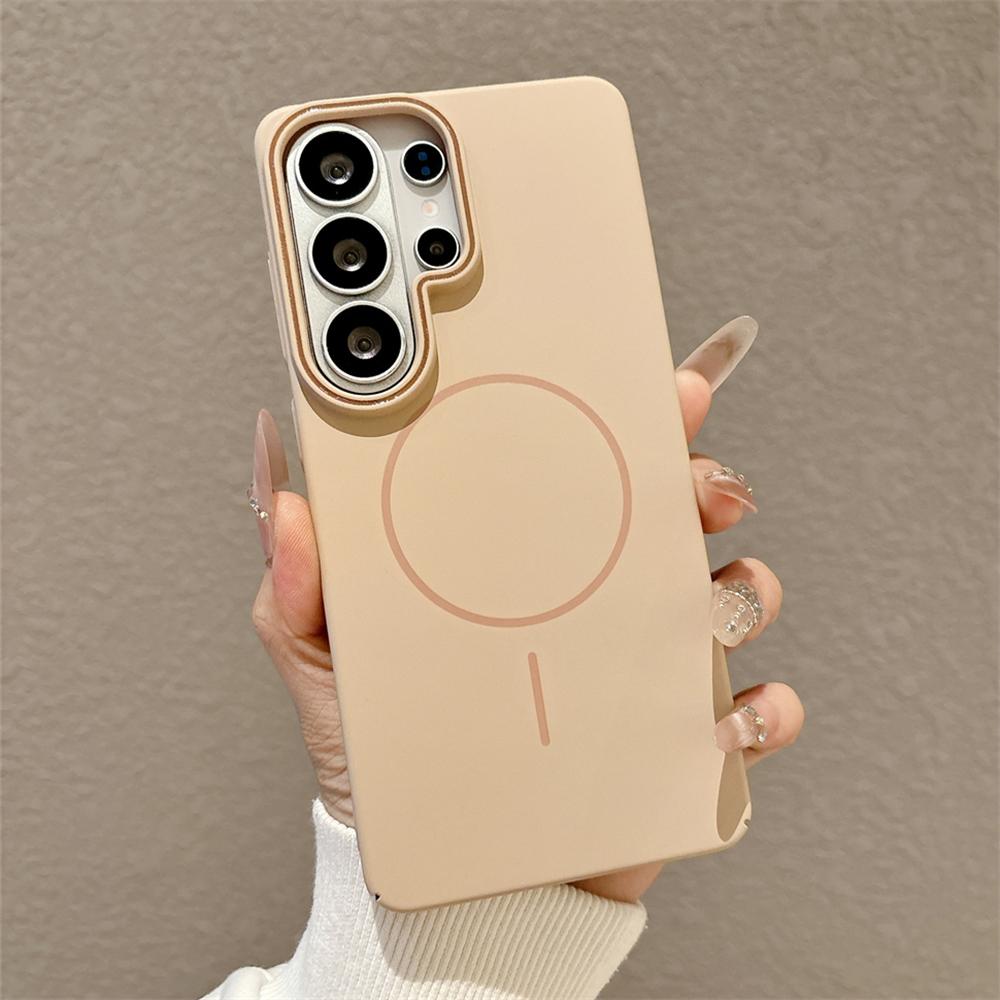

Shockproof Hard PC Magnetic Phone Case for For Samsung Galaxy S26 Ultra S25 Plus S23 S24 FE for Magsafe Solid Metal Lens Cover Funda Galaxy S23