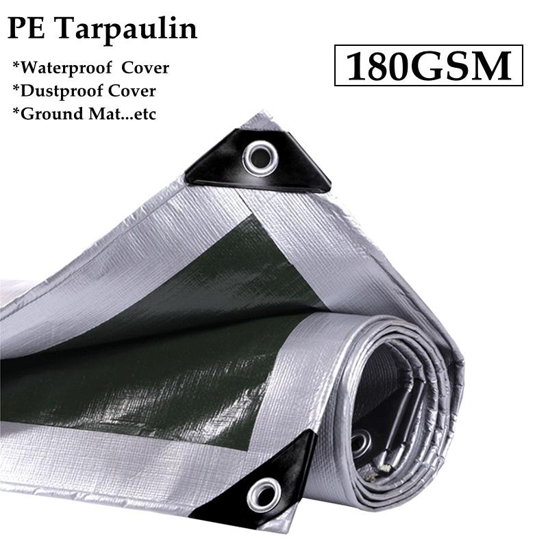 Fast Shipping 5Types PE Tarpaulin Furniture Waterproof Cover Pergolas Rainproof Canopy Awnings Plants Car Truck Rainproof Cloth
