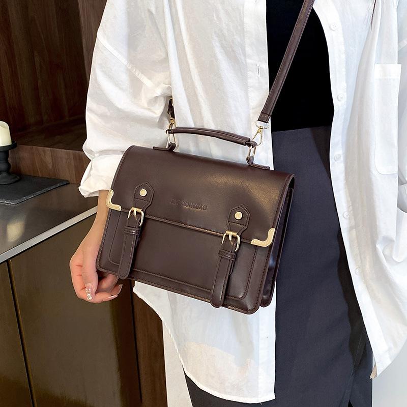 Vintage college-stil 225 ny mote avslappet dokumentstil stor kapasitet håndveske ryggsekk