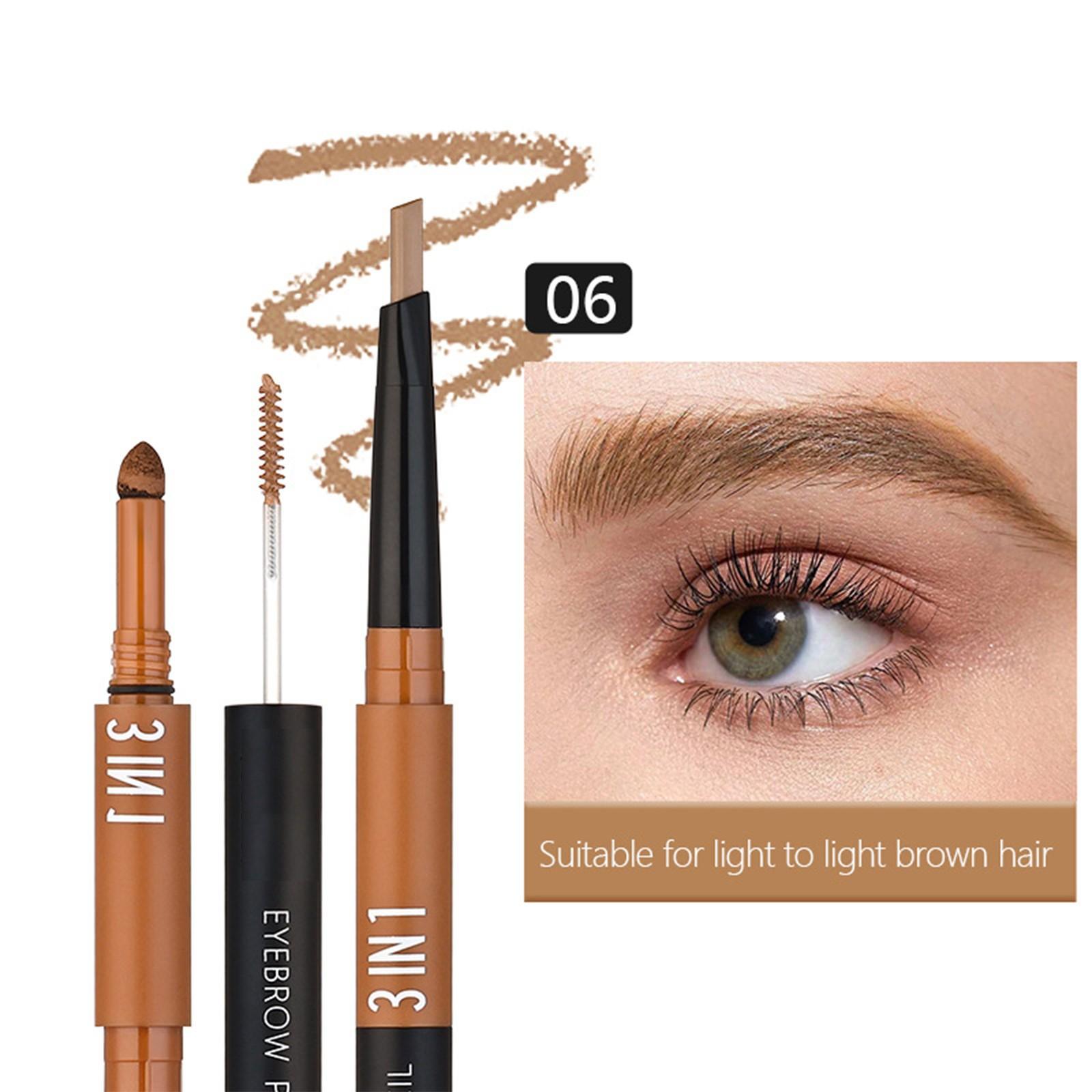 

Eyebrow Pencil, Eyebrow Pencil, 3in1 Eyebrow Pencil Precision, Fills In The Eyebrows, Contours,#01, One Size