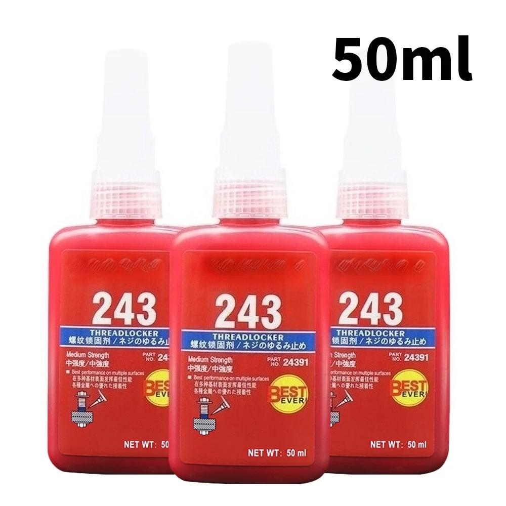 Thread Locking Agent Sealant 50ml Anaerobic Glues Anti Loose Screw Glues Fastening Quickly Cured Threadlocker Adhesive for Screw