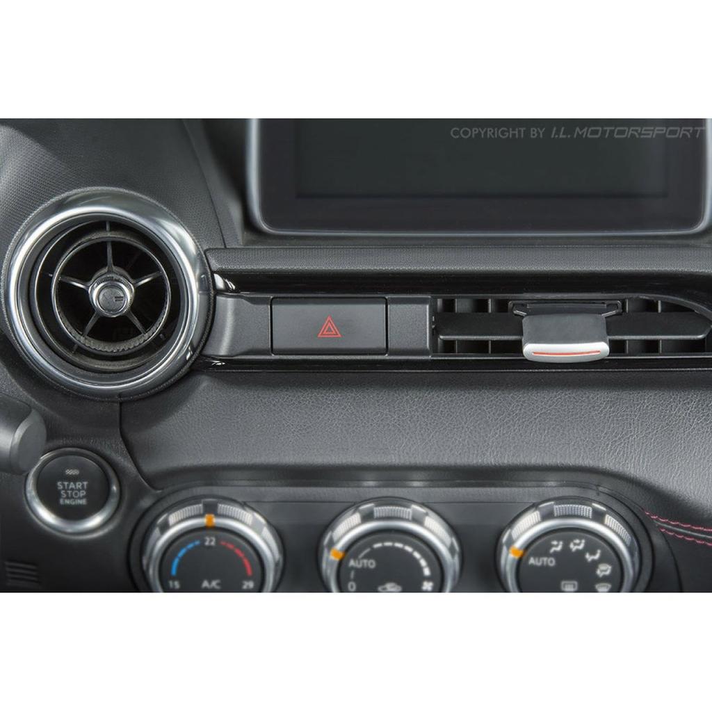 I.L.Motorsport Manopola Climatizzatore Argento/Rosso ND5RC/NDERC/ND5RE/NDERE ND0-301450ER