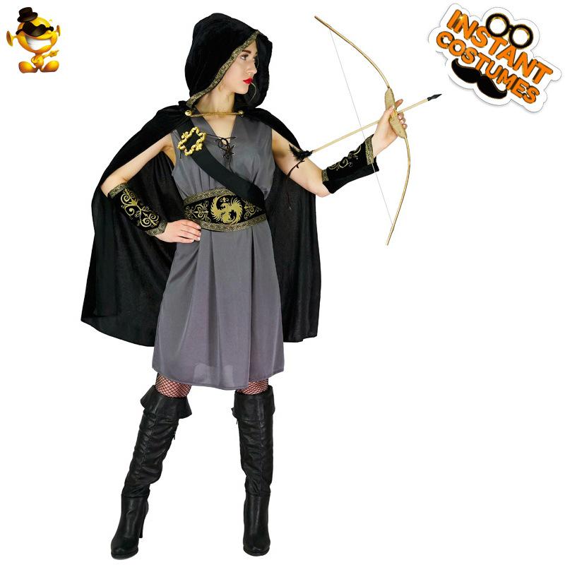 

Women s European Robin Hood Archer Costume for Cosplay and Performance Small