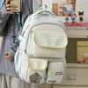 Schoolbag Schoolbag Girls High Value College Style Large Capacity New Middle School High School Students Backpack Multi-compartment Burden Reduction 