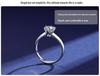 Eleganter S925 Sterling Silber Moissanit Ring für Damen - Ein Karat, Sechs-Krallen-Design, Leichter Luxus Mode, Perfektes Geburtstagsgeschenk