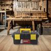 Plastic 10 Inch Toolbox Single Layer for Electric Drill Accessories and Hand Tools Storage with Open Top Design