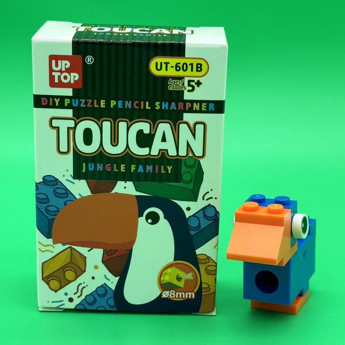 Primary School Student Building Block Pencil Sharpener Set