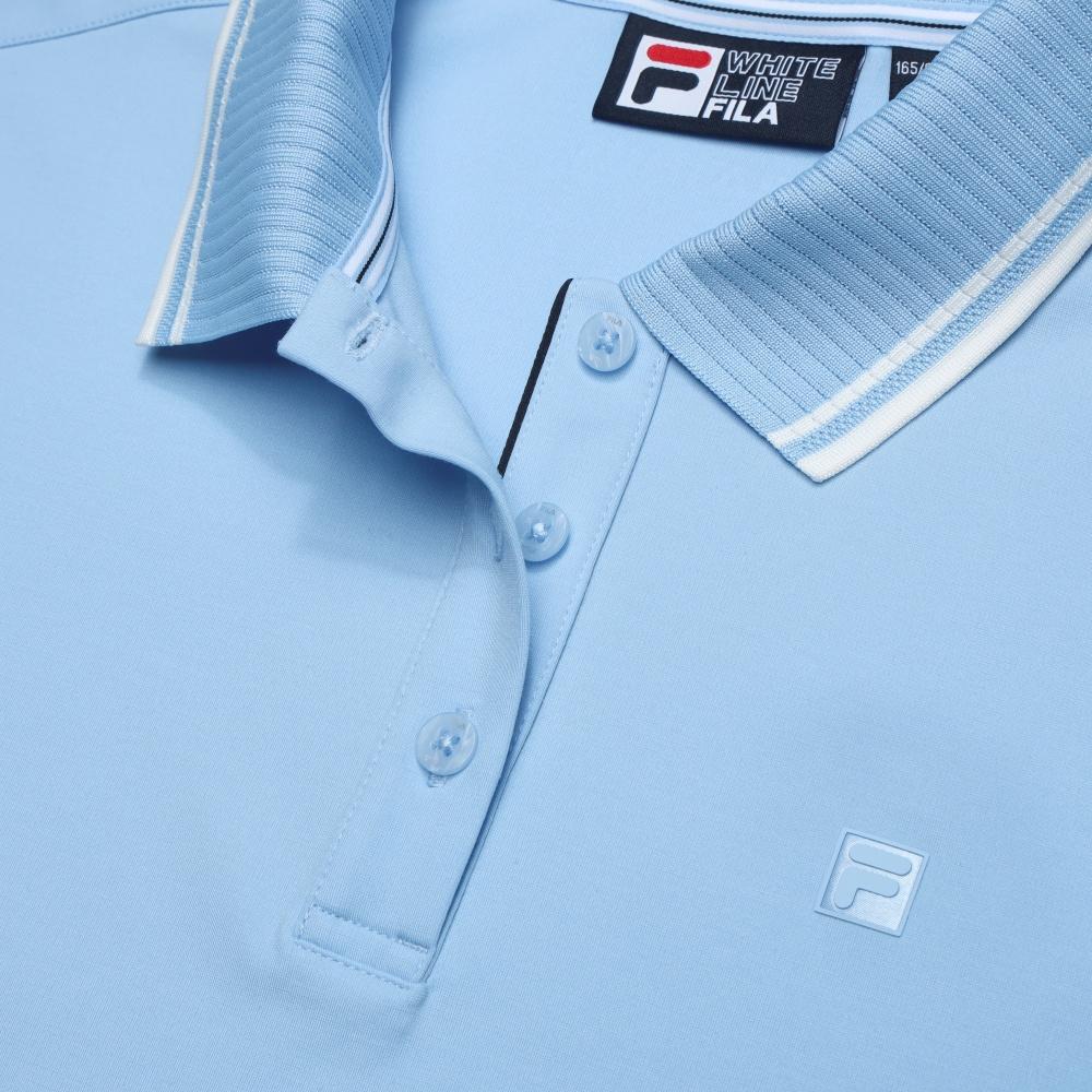 New FILA WHITE Polo Shirts Women's Bell Blue LB F11W533108F-LB