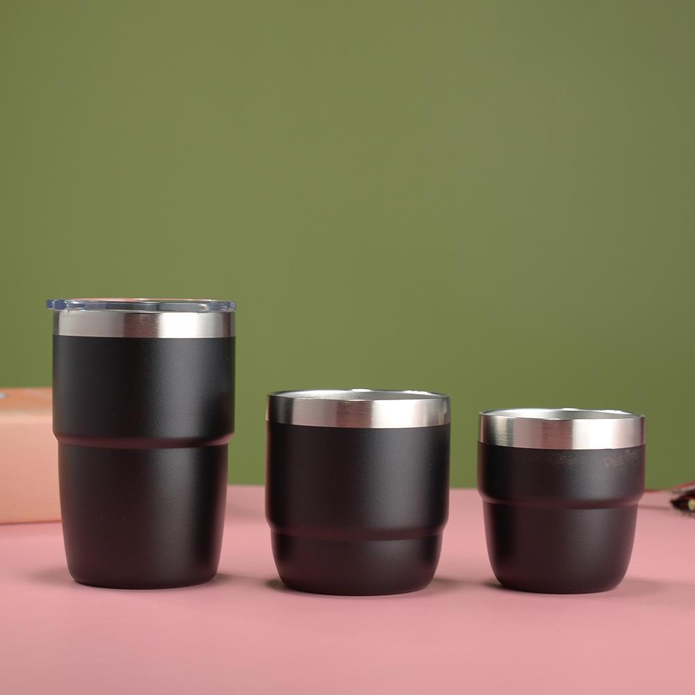 Cross-border 4oz Mini Rambler: Double-layer 304 Stainless Steel Vacuum Insulated Coffee Cup, Hot & Cold