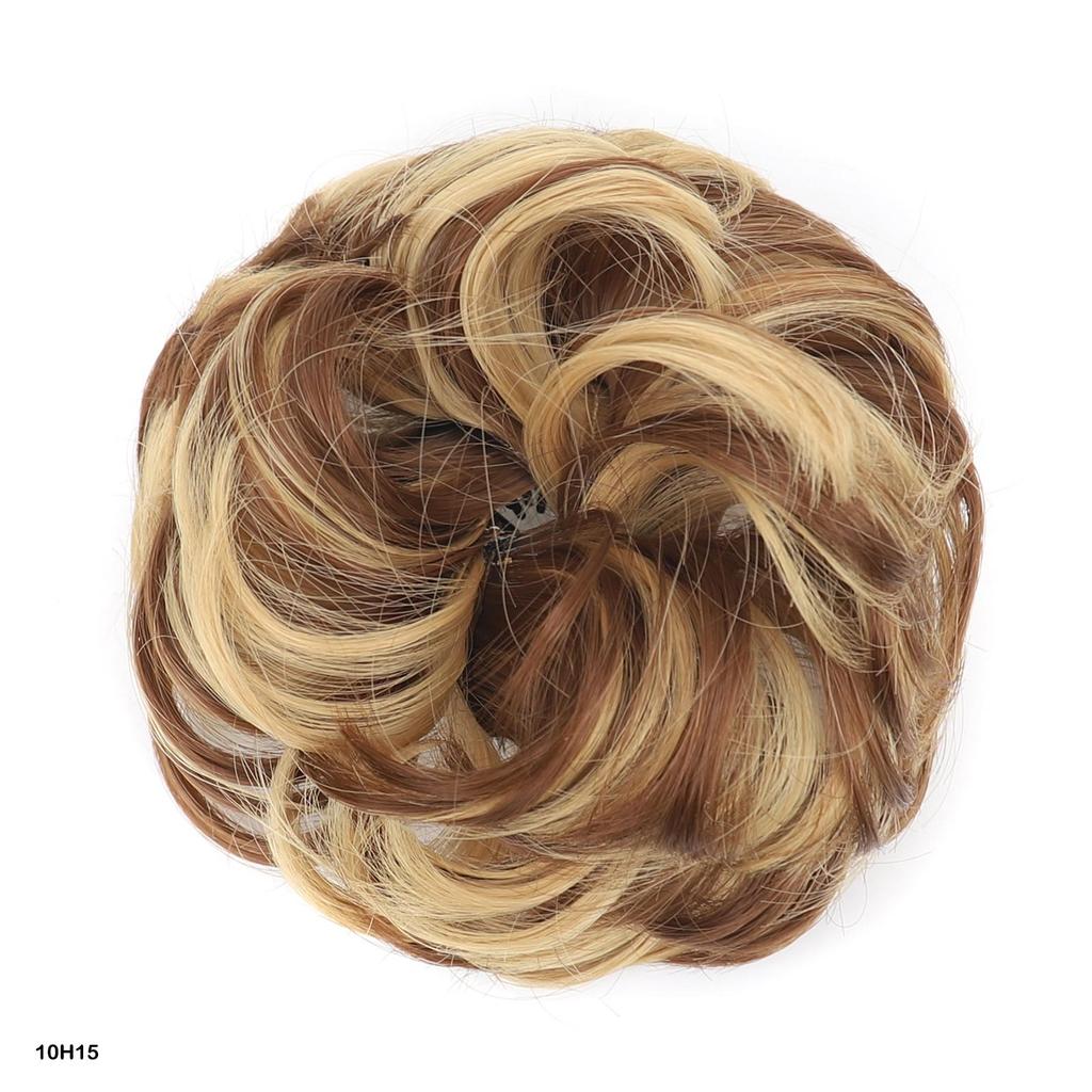 Syntetický rozcuchaný drdol Vlasové příčesky Styl ptačího hnízda pro ženy - Nadýchaný Vlnitý Kudrnatý Chignon Nastavitelný Design