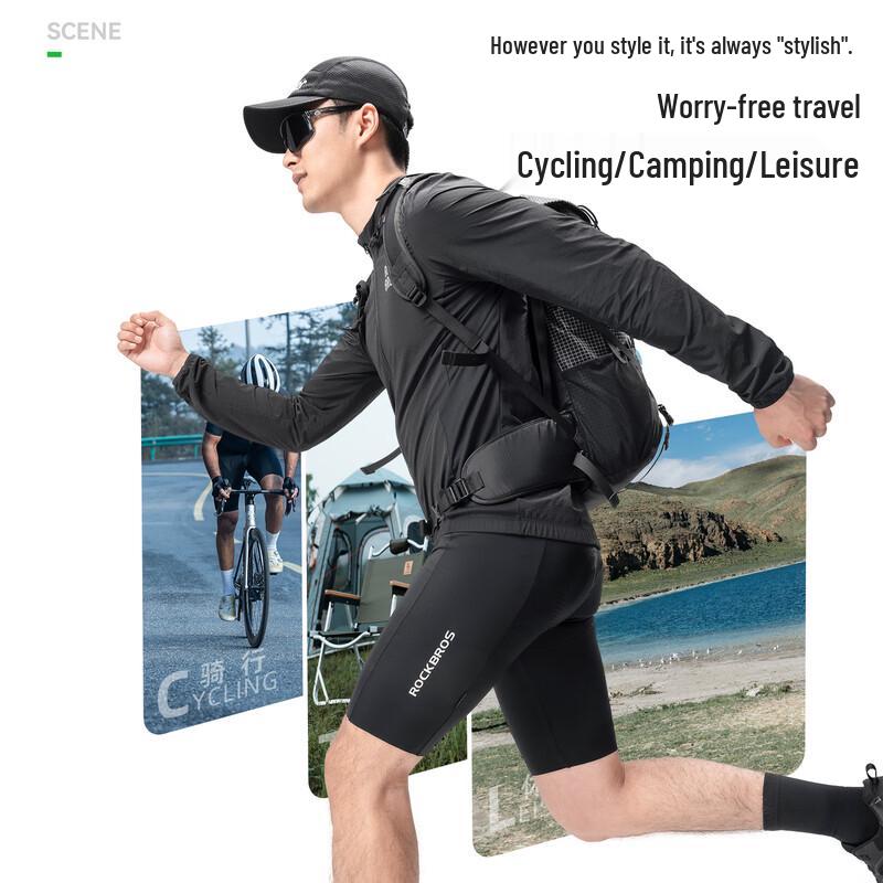 RockBros Men's Long Sleeve Cycling Windbreaker Jersey