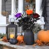 Halloween Devil's Hand Artificial Rose Stems for Party Decorations - 5 Pack