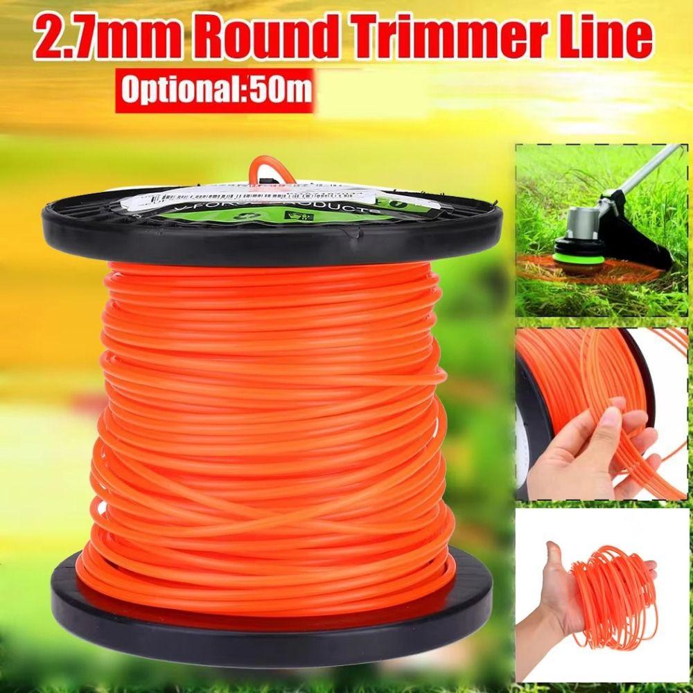 50M 2.7mm Brush Cutter Strimmer Line  Electric Lawn Mower Trimmer