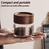 Coffee Bean Glass Sealed Jar Tea Coffee Powder Spice Sealed Storage Jar Acacia Wood Lid Glass Jar