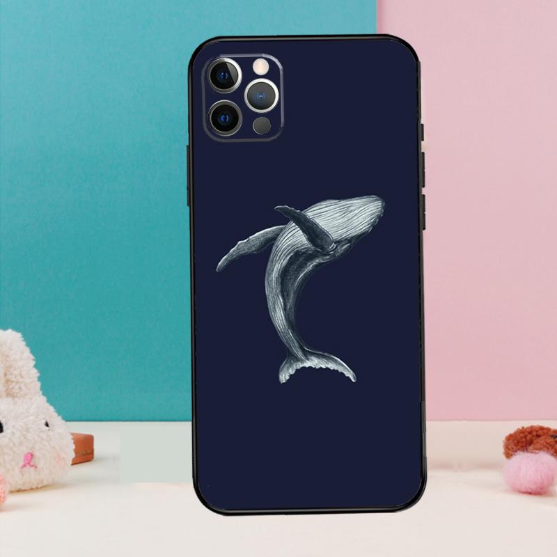 Wal Fisch Welle Meer Handyhülle Für iPhone 17 Air 16 14 13 12 11 15 Pro Max 12 13 mini 15 16 Plus 16e Hülle Coque
