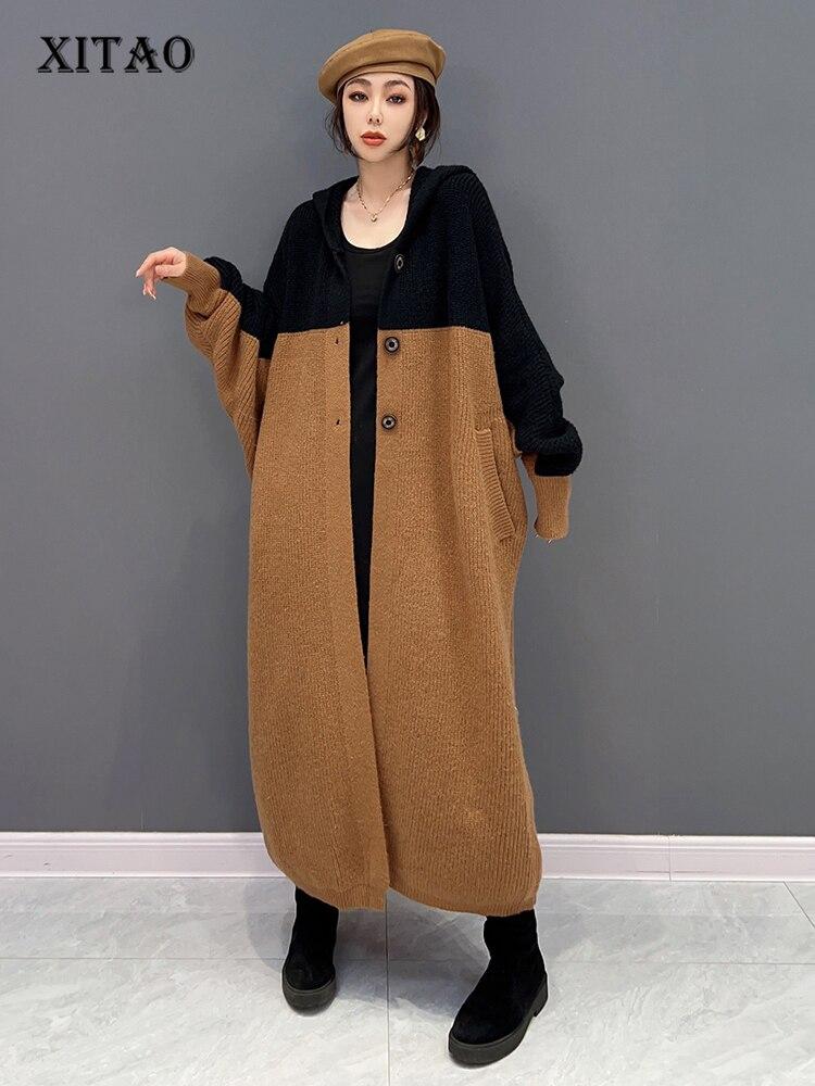 

XITAO Женщины Кардиганы Мода Повседневный Свободный Свитер WLD13409