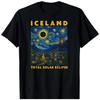 Iceland TOTAL Solar Eclipse BLACK T-Shirt 1507