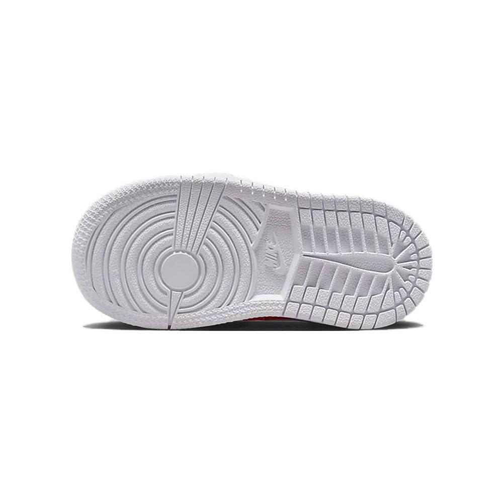 New Jordan Air Jordan 1 Mid SE TD Slip-Resistant Anti-Kick High-Top Baby & Toddler Shoes White Black Red Infant And Toddler FB4419-016