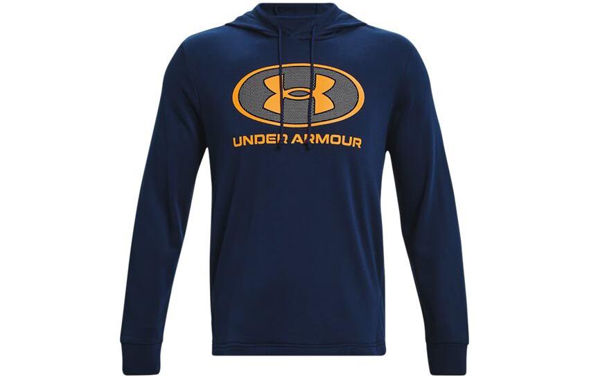 Sweat à capuche Under Armour Rival pour homme Bleu Capuche Modéré Col montant L black